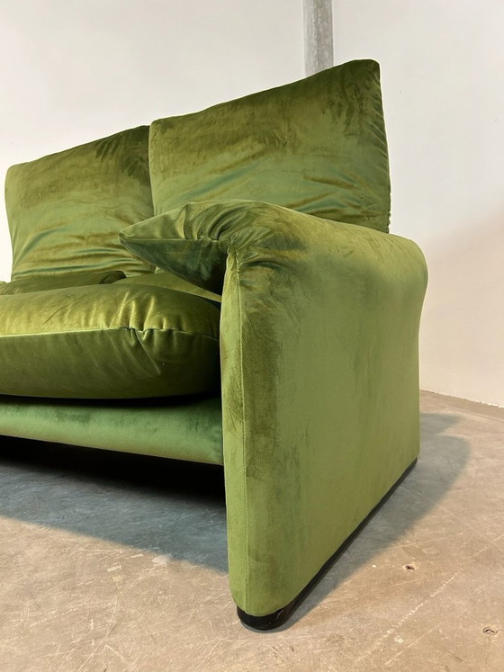 Image 1 of Cassina - Vico Magistretti - Canapé - Maralunga - Velours - Retapissé