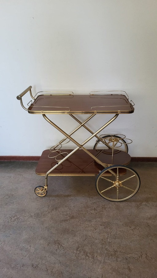 Französischer Servierwagen aus den 1960er Jahren