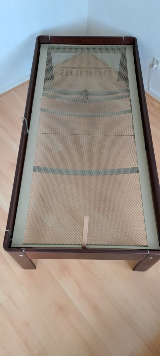 Auping single bed with adjustable slatted base, dark brown wood, Metal, Modern (photo 3 of 5)