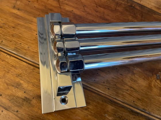 Duschstange Duschablage Art Deco 1930 Französisch – Dekorative Objekte, Messing (photo 5 of 11)