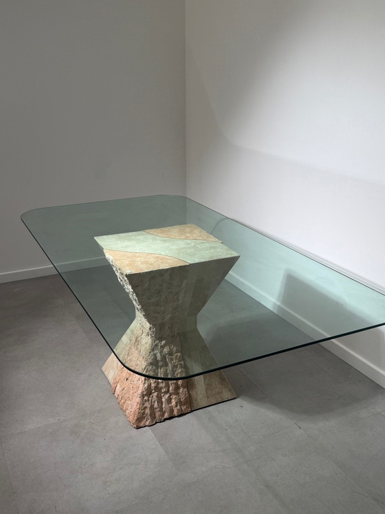 Mactan Stone Dining Table with Glass Top (photo 3 of 5)