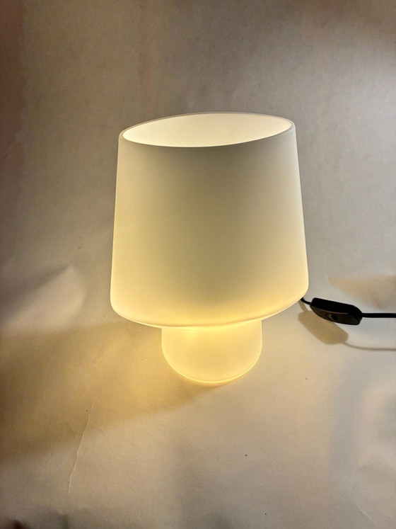 Habitat FLORE Table Lamp – French Design – Opal White – Glass (photo 6 of 10)