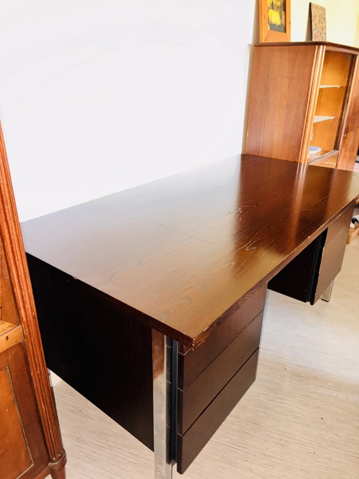 Scrivania direzionale ORDO Francia – Anni '60 – Palissandro – Design – bureau, Wood