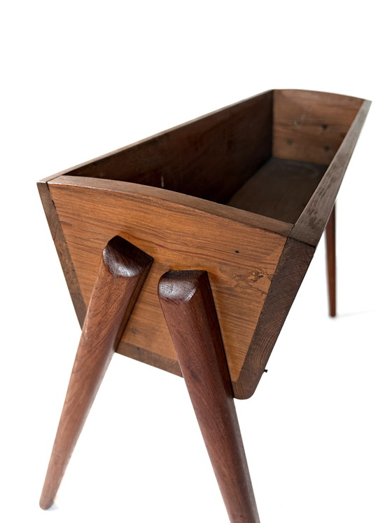 Image 1 of Vintage Danish teak planter '60