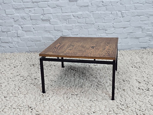 Mid-Century Dutch Design Wengé Wooden Square Side Table by Stiemsma. The Netherlands, 1960s.