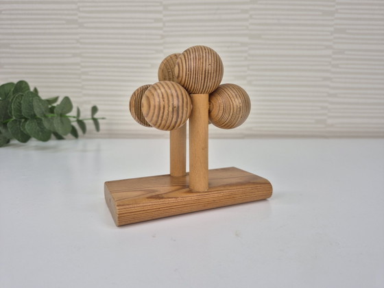 Vintage Aarikka Finland portatovaglioli/organizer per posta., Oggetti decorativi, Legno, Marrone (foto 2 di 5)