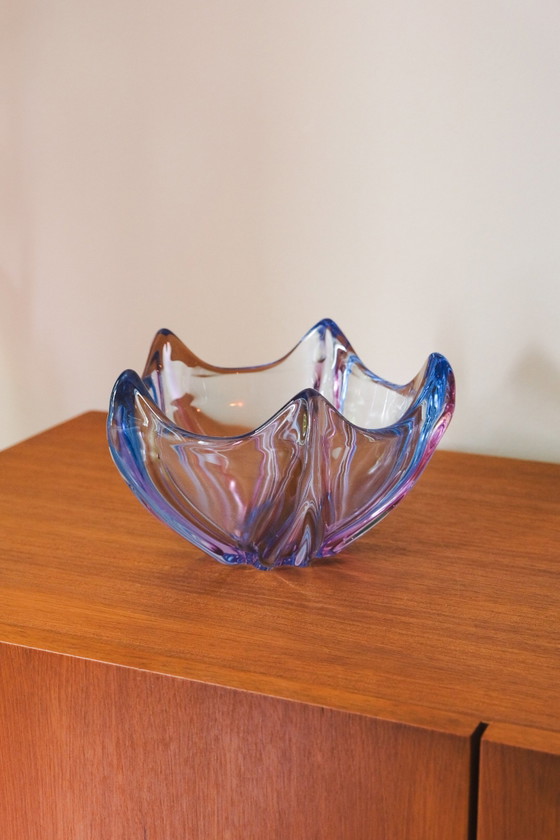 Image 1 of cuenco de Murano azul púrpura
