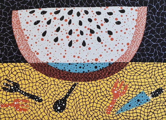 Image 1 of D'après Yayoi Kusama, Pastèque, Lithographie, années 1990