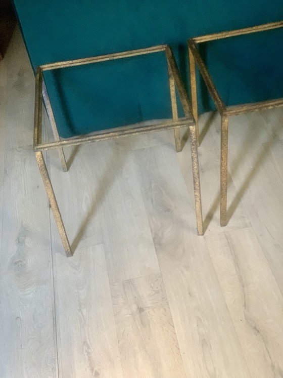 Two 40cm Table Legs - Attributed to Robert Thibier – Side tables, Iron, Metal (photo 2 of 18)