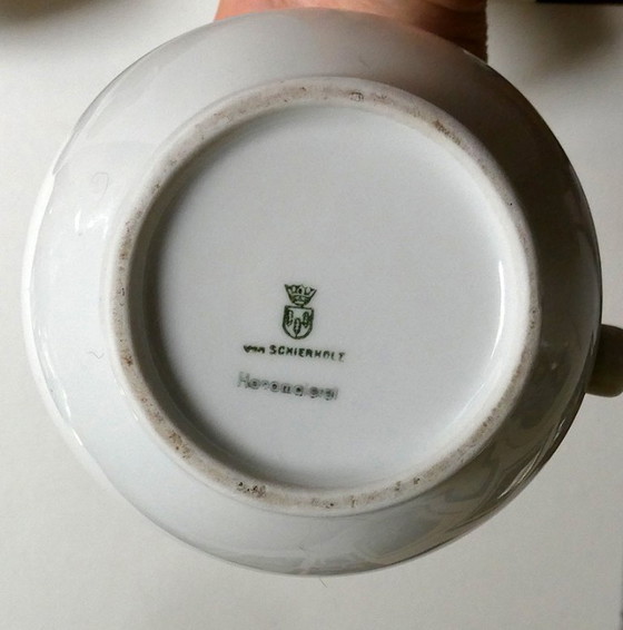 Image 1 of Set da 5 pezzi per moka, porcellana dipinta a mano, di Schierholz, Turingia, anni '50