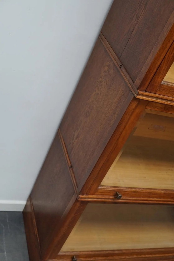 Image 1 of Librería de roble alemán con puertas correderas al estilo de Globe Wernicke, ca. 1900