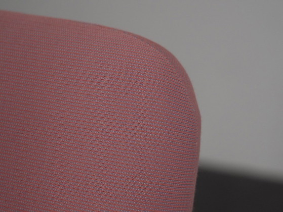 Pair of Switch Low Office Chairs by Stefan Scholten for Puik Design, Netherlands, Textile, Pink (photo 8 of 9)