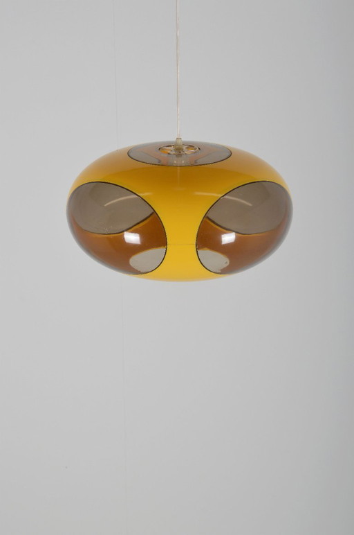 Space age UFO pendant lamp 'Bug Eye' by Massive, 1970s