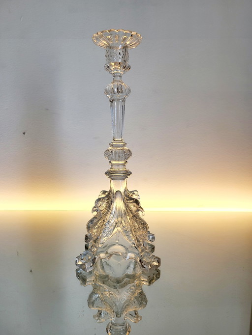 Val Saint Lambert, Kerzenleuchter Serie Luxval, Modell Griffon, 1935, Belgien