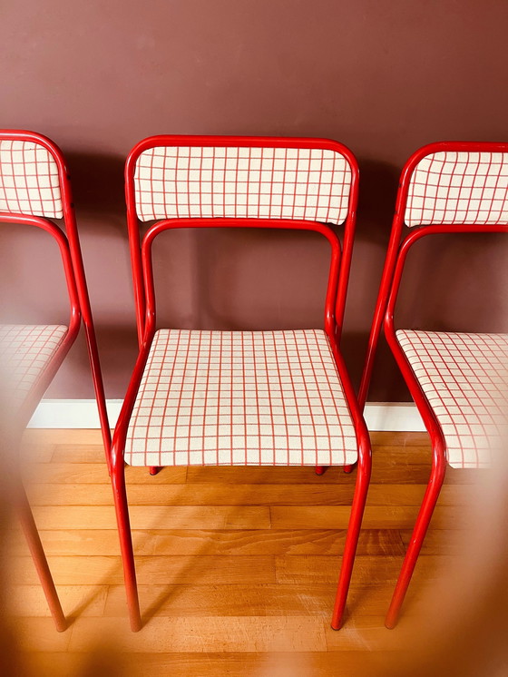 Image 1 of 3 dänische rote Stühle