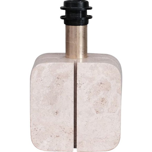 Italian travertine mid-century table lamp, 1970s