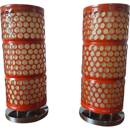 Paar vintage tafellampen Napako, 1960