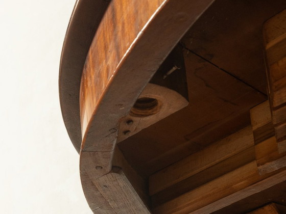 Antieke uitschuifbare tafel met kolomvoet – Eettafels, Hout (photo 16 of 19)