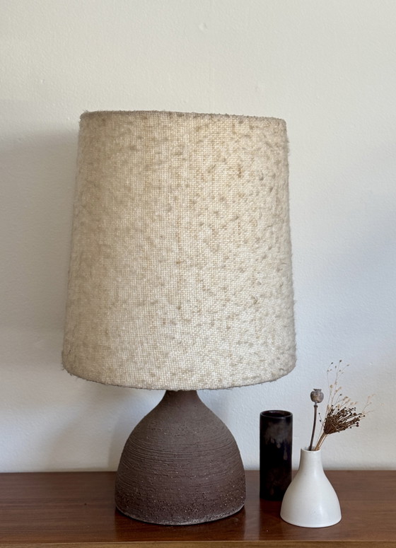 Image 1 of Vintage XL Ceramic Table Lamp Brutalist