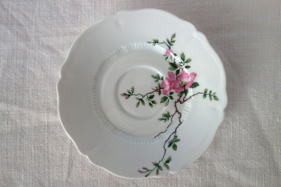 Image 1 of 8 vintage Haviland Limoges Eglantine pattern coffee cups