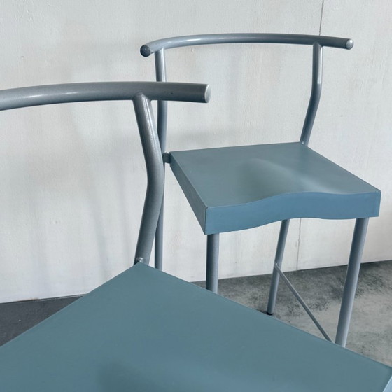 2x Barkruk Hi-Glob – Kartell, Tabourets de bar, Metal, Plastic (photo 4 of 10)