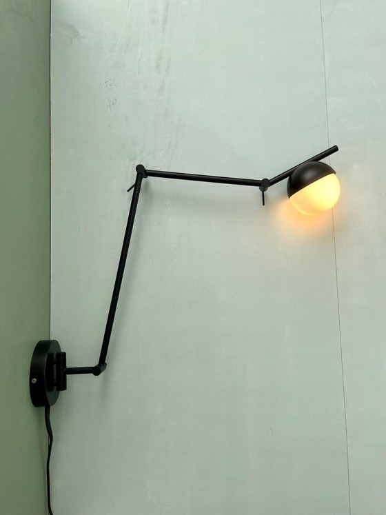 Image 1 of Nordlux wall lamp, light, lamp Denmark, postmodern, black, white, vintage