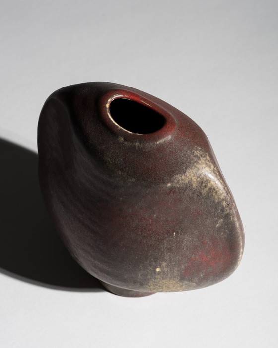 Image 1 of Vase en poterie d’art sculptural Steuler Keramik x Heiner Balzar Brutalisme allemand années 70