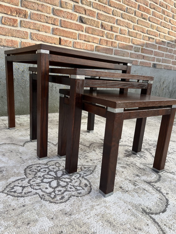 Image 1 of Mid Century Mini Set Nest Tafel Set