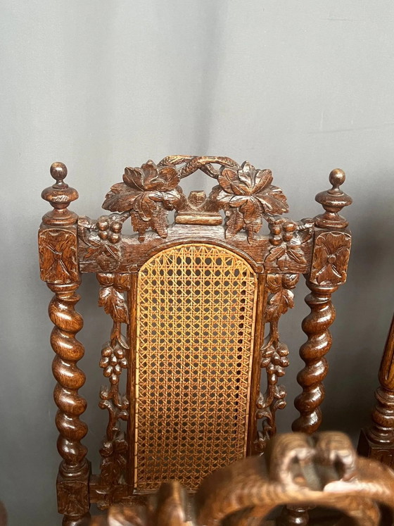 Set di sedie da caccia abbinate. – Sedie da pranzo, Wood (photo 4 of 12)
