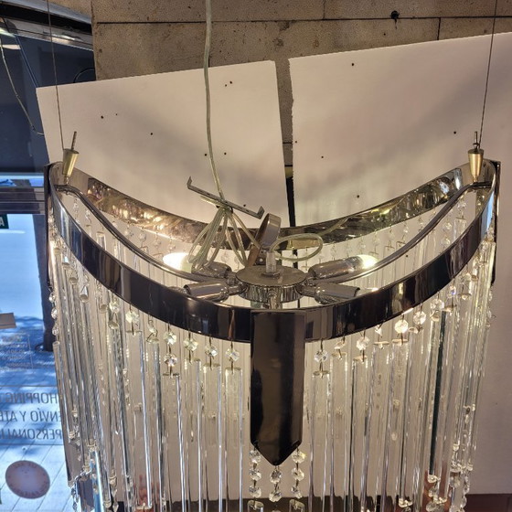 Image 1 of Kandelaber / Kronleuchterkristalle, Hollywood Regency, 90er Jahre - Italien