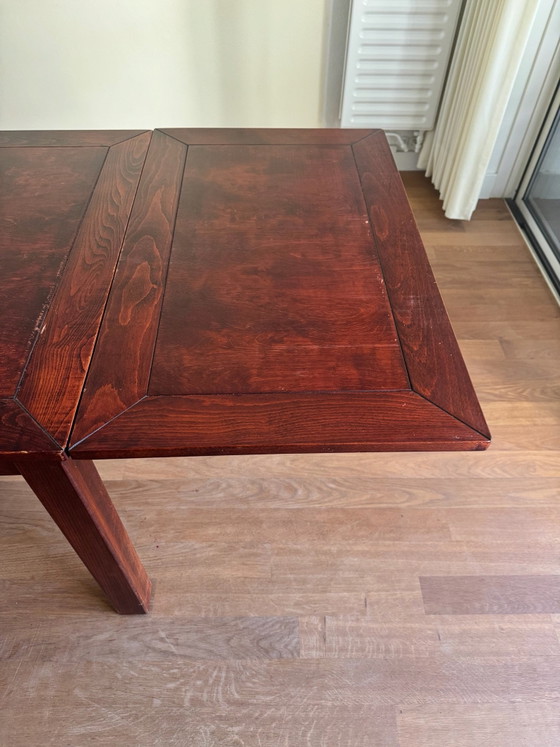 Wooden Dining Table, Brown (photo 3 of 7)