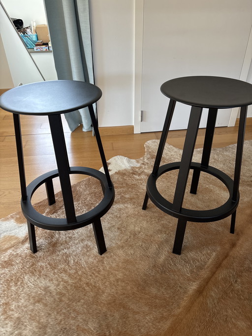 2 revolver stools HAY