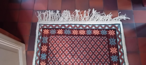 Image 1 of Tapis de couloir noué à la main de style berbère