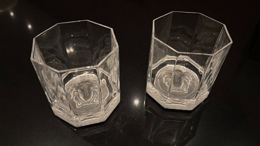 Ensemble de verres à whisky en cristal Rosenthal Gianni Versace (neuf)