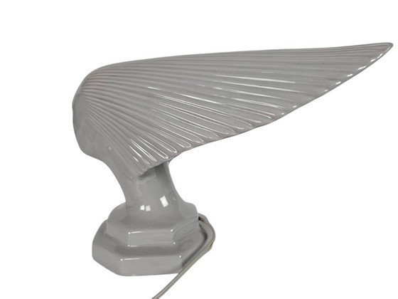 Image 1 of Vintage  - Rene Lalique stijl - design Hubert Olivier -  tafellamp - keramiek -  Frankrijk - 1960's