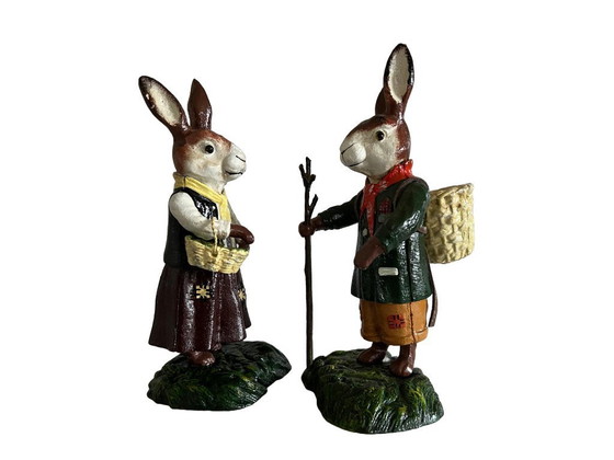 Image 1 of nostalgische Osterhasen aus Gusseisen