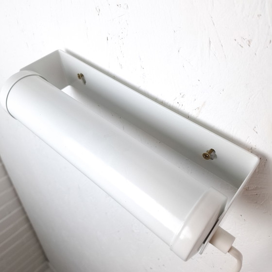 Image 1 of Vintage wall lamp g&g white metal 70s Memphis Milano