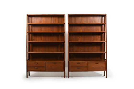 Image 1 of Par de estanterías cónicas de Poul M. Volther, década de 1960