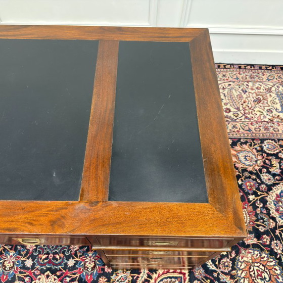 Classic English Desk with Black Leather – Wood (photo 16 of 18)