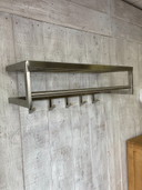 Garderobe aus Edelstahl aus den 80er Jahren
