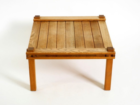 Image 1 of Salontafel uit de "Farmer Collection" uit de jaren 60 van Gerd Lange voor Bofinger, gemaakt van lichtbruin gebeitst essenhout.