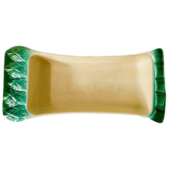 Image 1 of Vintage Bretonse majolica aspergeschaal BCI ovenschaal