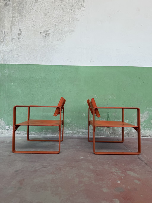 2 Armchairs Verner Panton per Thonet