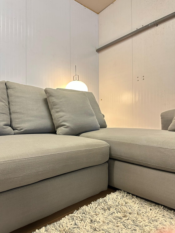 Image 1 of Divano angolare Minotti Collar con tavolino Minotti in condizioni nuove