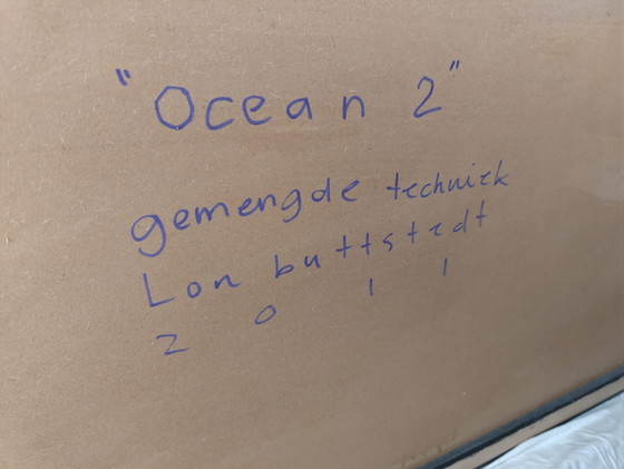 Ocean 2 von Lonn Buttstedt * Großes Gemälde – Gemälde & Zeichnungen, Holz, Leinwand (photo 9 of 10)
