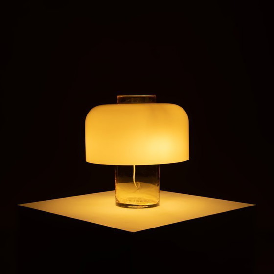 Image 1 of Model LT226 Yellow "Mushroom" Table Lamp