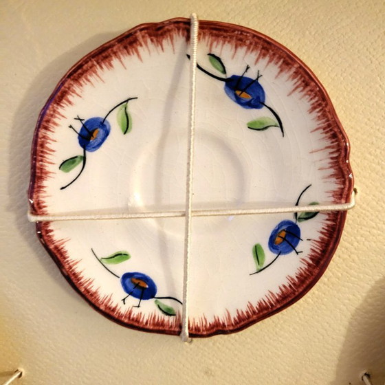 Image 1 of Kindertheeservies (speelgoed) van Longchamp aardewerk (Frankrijk)