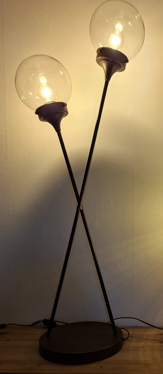 2 Design Lampen Tafellampen/ Vloerlampen. – Metal (photo 10 of 13)