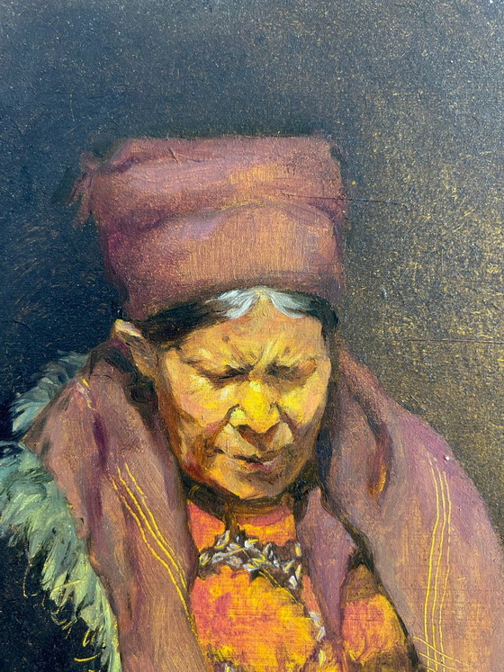 Image 1 of Dipinto ad olio originale "Ritratto 001" di Li Feng