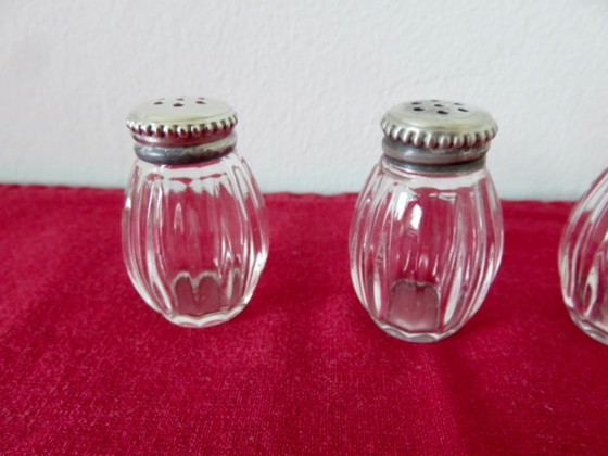 Image 1 of Christofle Solid Silver Salt & Pepper Set in Original Box, France, 1950